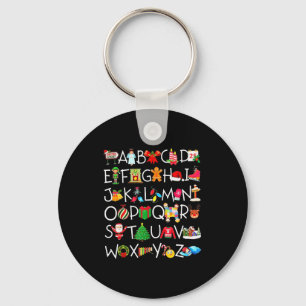 Pre-k Kindergarten Teachers Students Kids Christma Key Ring