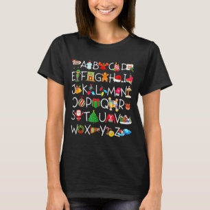 Pre-k Kindergarten Teachers Students Kids Christma T-Shirt