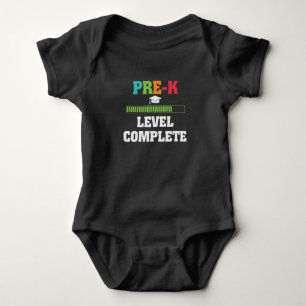 Pre-K Level Complete Cute Student Graduation Gift Baby Bodysuit