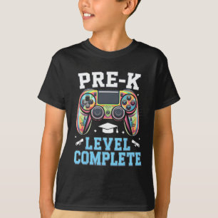 Pre-k Level Complete Last Day Of School Gamer Grad T-Shirt