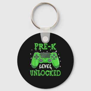Pre K Level Unlocked Video Game Back To School Boy Key Ring