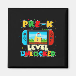 Pre-k Level Unlocked Video Gamer Boys Kids Ck To S Magnet