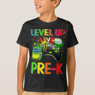 Pre-K Level Up Back To School Unlocked  T-Shirt