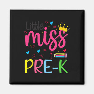 Pre-k Little Miss Back To School Girls Pre-k Magnet