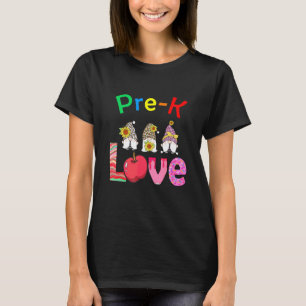 Pre K Love Teacher Student Classroom Tools T-Shirt