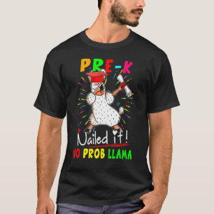 Pre K Nailed It No Prob Llama Dabbing Llama Studen T-Shirt