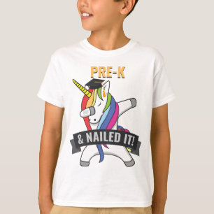 PRE K Nailed It Unicorn Dabbing Graduation T-Shirt