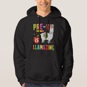 Pre K No Is Llamazing Llama Students First Day Of Hoodie