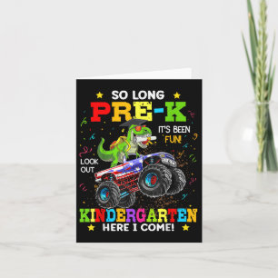 Pre-k Preschool Graduation Boys Dinosaur Pre-k Gra Card