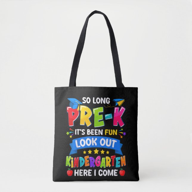 Pre-k Preschool Graduation Tote Bag (Front)