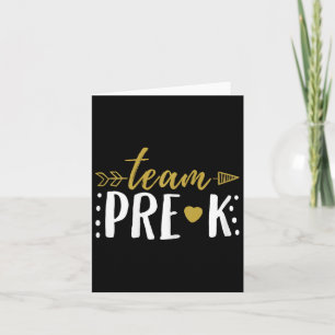 Pre-k Preschool Teacher Student Arrow Card