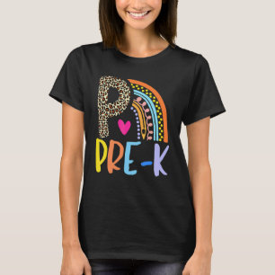 Pre K Rainbow Girls Boys Teacher Team Kinder Squad T-Shirt