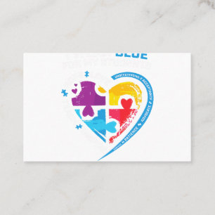 Pre K Squad Embracing Differences Autism SPED Teac Business Card
