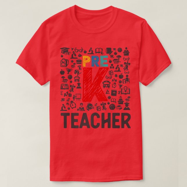 Pre-K Squad Pre Kindergarten Teacher - Pre K Teach T-Shirt (Design Front)