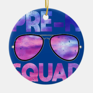 Pre k Squad Preschool Back To School Teacher Ceramic Tree Decoration