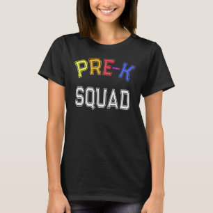 PRE-K SQUAD Reading Teacher Kindergarten Reader Cr T-Shirt