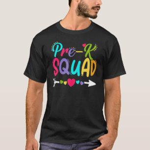 Pre-K Squad Teacher Student Kids Preschool Back To T-Shirt