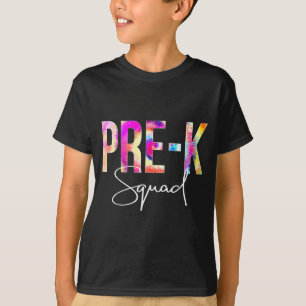 Pre-k squad tie dye back to school women T-Shirt