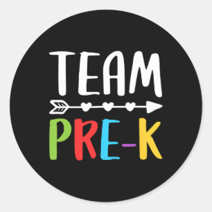 Pre-k Teacher Back To School  Classic Round Sticker