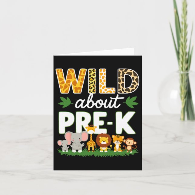 Pre-k Teacher  Card (Front)