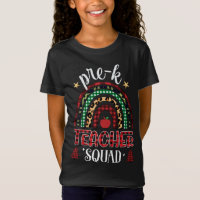 Pre-K Teacher Squad Rainbow Buffalo Plaid Teacher