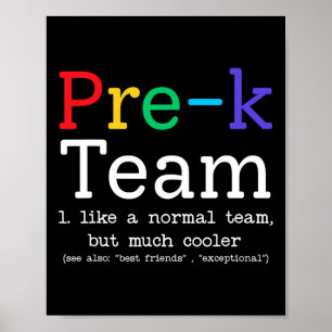 Pre-k Teacher Team Like A Normal Preschool Back To Poster