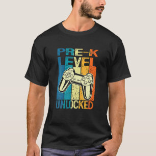 Pre-K Unlocked Level Up Video Gamer Back To School T-Shirt