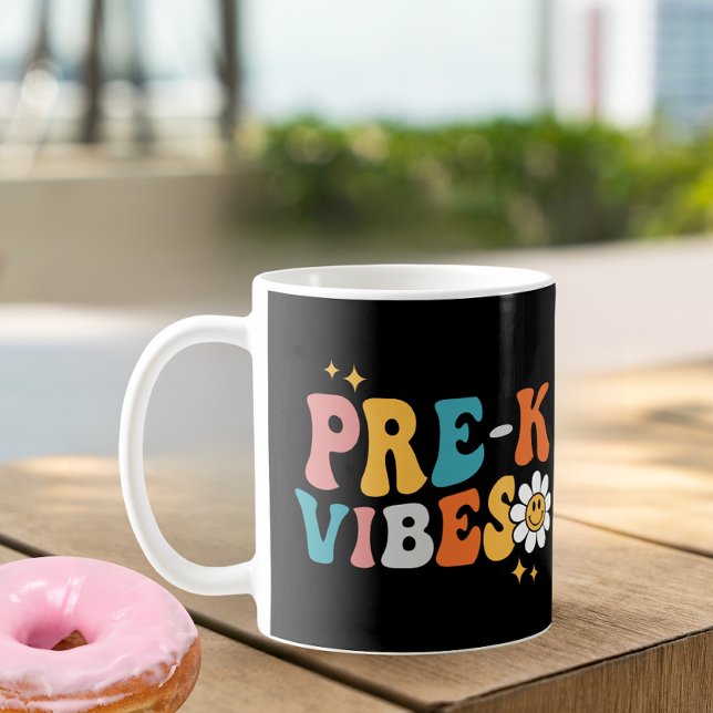 Pre-K Vibes Groovy Design Mug (Creator Uploaded)