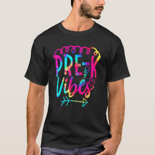 Pre K Vibes Tie Dye Where The Adventure Begin Back T-Shirt