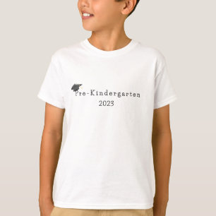 Pre-Kindergarten Graduation Black Grad Cap T-Shirt