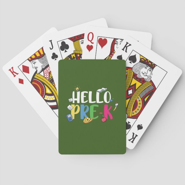 Pre Kindergarten Hello Pre Kindergarten Playing Cards (Back)