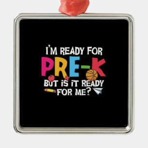 Pre Kindergarten I Am Ready For Pre Kindergarten Metal Tree Decoration