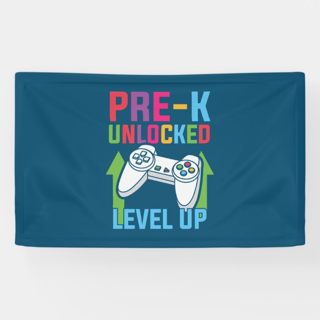 Pre Kindergarten Level Up Banner (Horizontal)