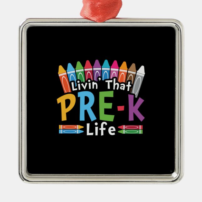 Pre Kindergarten Living That Pre Kindergarten Life Metal Tree Decoration (Front)