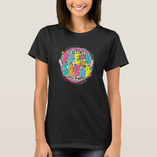 Pre-Kindergarten Squad Teacher Back To School Leop T-Shirt