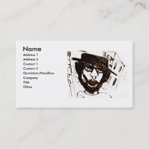 PRE MISSION THOUGHT WHITE BUSINESS CARD