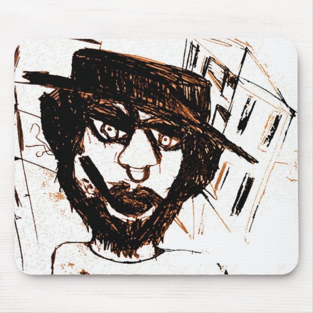 PRE MISSION THOUGHT WHITE MOUSE MAT (Front)