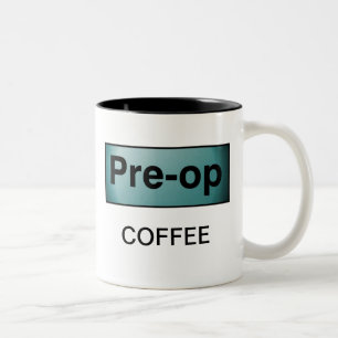 PRE-OP COFFEE Two-Tone COFFEE MUG