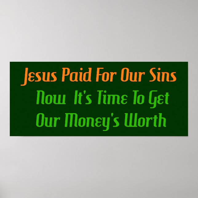 Pre-Paid Sin Poster (Front)