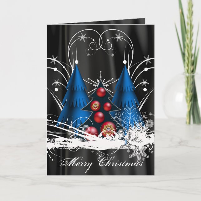 Pre-Printed Christmas Tree Card (Front)