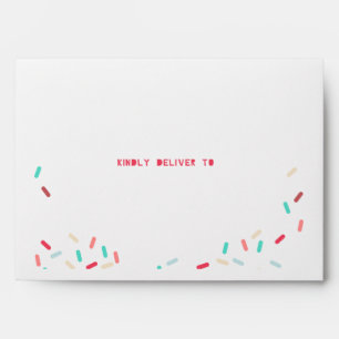 Pre-Printed Doughnut Invitation Envelope