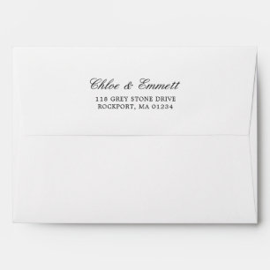Pre-printed Return Address on Back Envelope