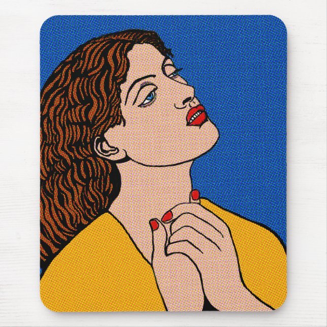 Pre-Raph Pop Grrl Mouse Mat (Front)