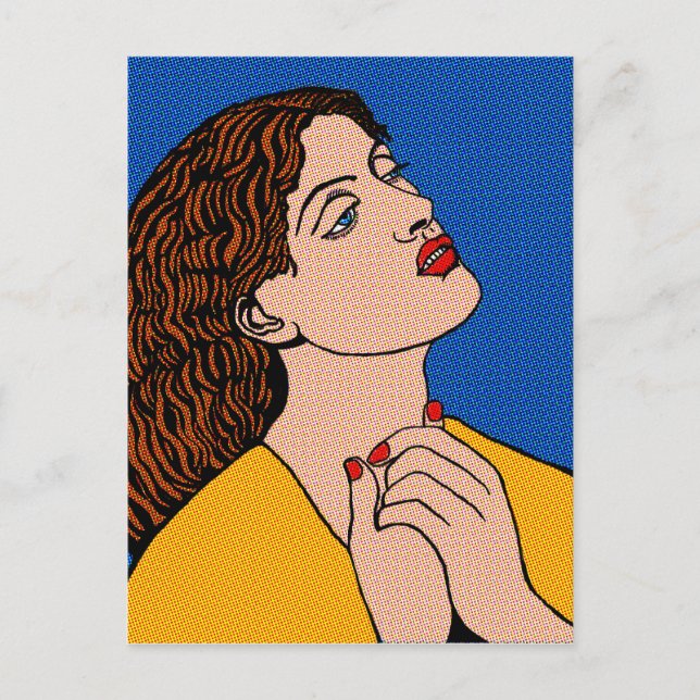 Pre-Raph Pop Grrl Postcard (Front)