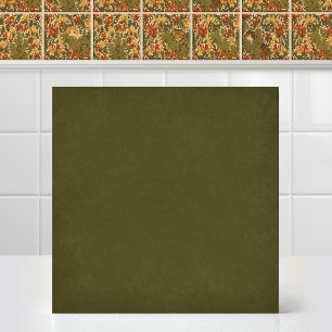 Pre Raphaelite Cat Honeysuckle Matching Green Tile