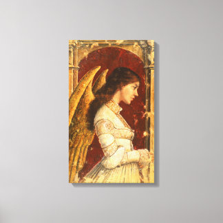 Pre-Raphaelite Fresco Angel Canvas Print