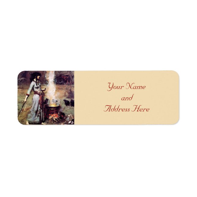 Pre-Raphaelite Magic Circle Return Address Labels (Front)