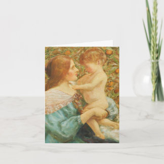 Pre-Raphaelite Mother Day's Caed Card