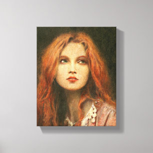 Pre-Raphaelite Muse Wrapped Canvas