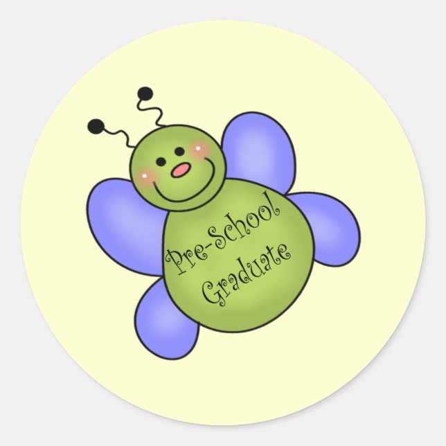 Pre-School Graduation Gifts Classic Round Sticker (Front)